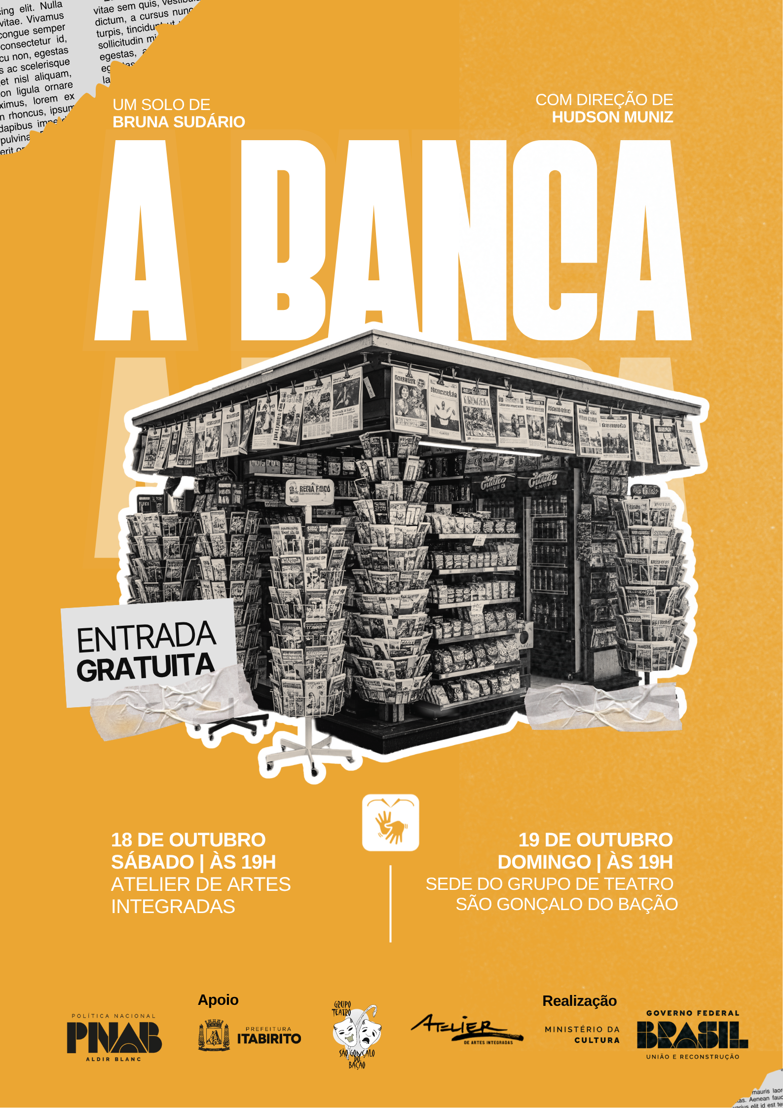 Memórias em cena: espetáculo “A Banca” estreia em Itabirito
