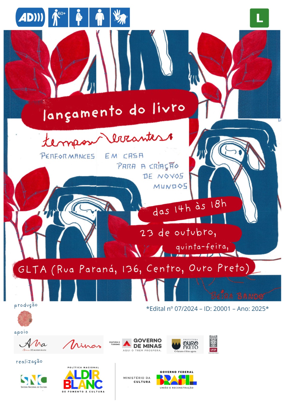 Livro que celebra a arte em tempos sombrios será lançado em Ouro Preto com distribuição gratuita para mulheres cis, trans e travestis