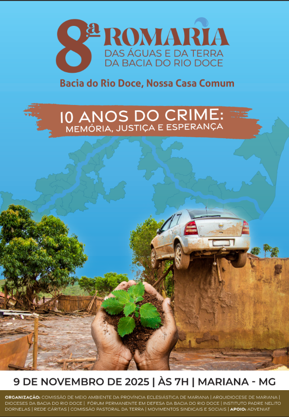 8ª Romaria das Águas e da Terra da Bacia do Rio Doce deve reunir mais de 6 mil romeiros em Mariana (MG)