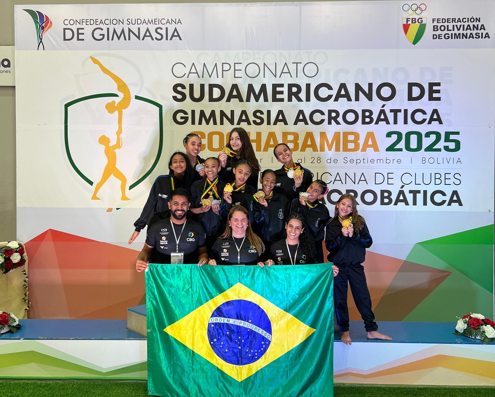 Feito inédito: ginástica acrobática de Itabirito conquista pódios no Campeonato Sul-Americano, na Bolívia