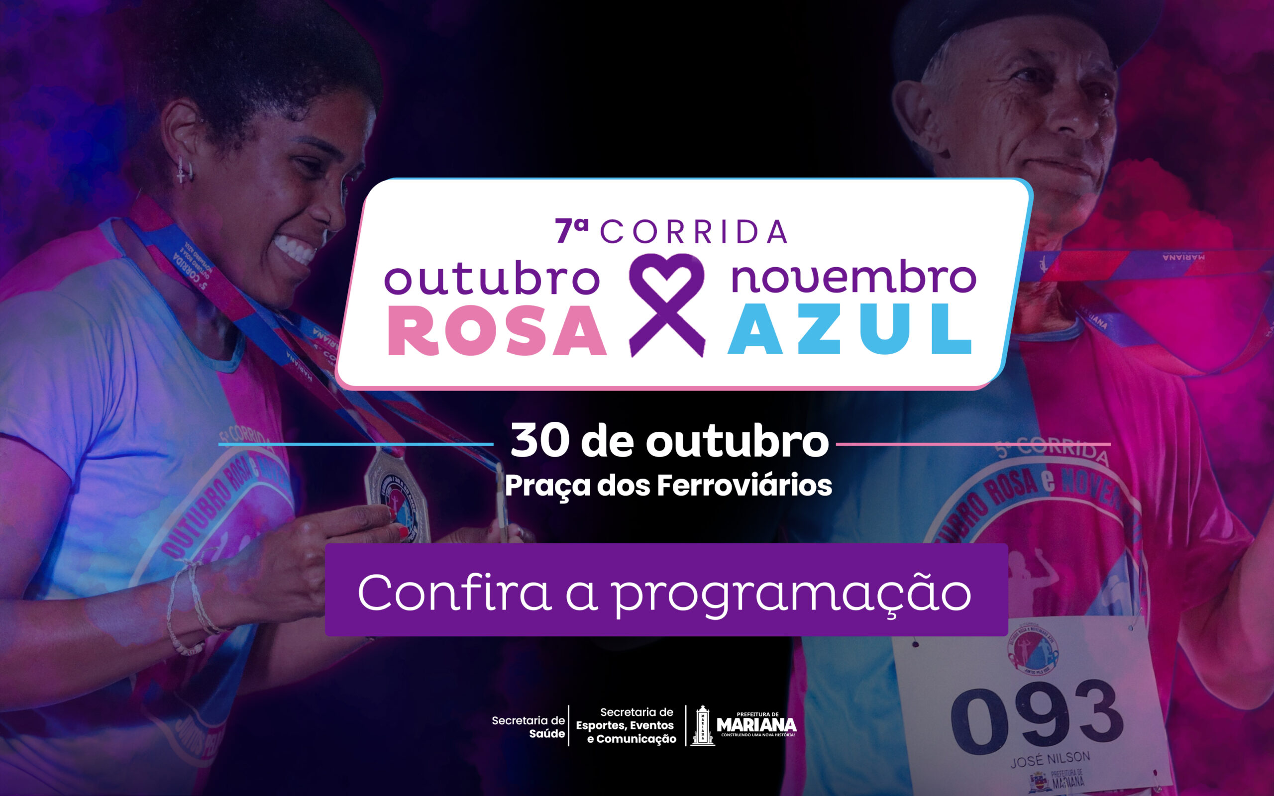 Corrida do Outubro Rosa e Novembro Azul acontece nesta quinta-feira