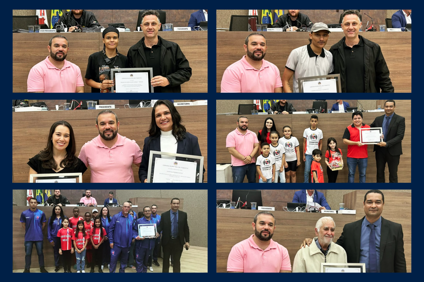 Câmara de Itabirito homenageia artistas, intérpretes e instituições com Moções de Aplausos