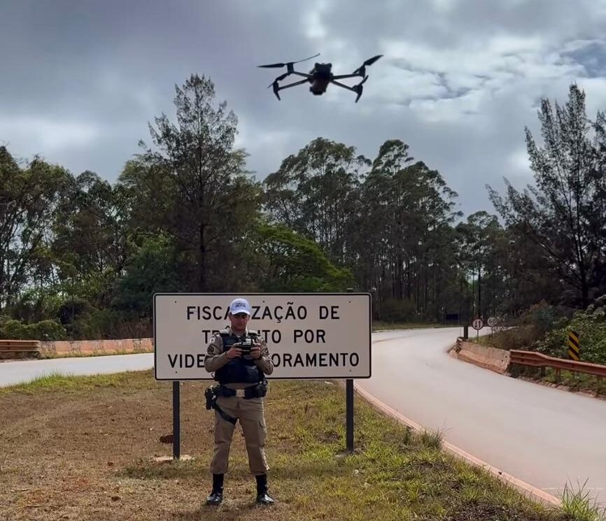 PMRv passa a usar drones para fiscalizar rodovias mineiras