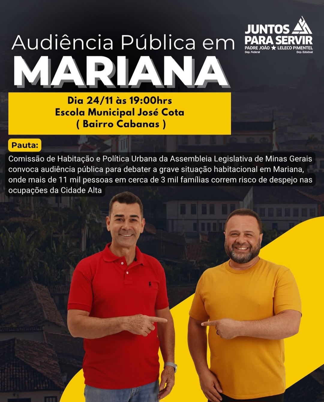 Audiência pública debate ameaça de despejo de mais de 11 mil pessoas