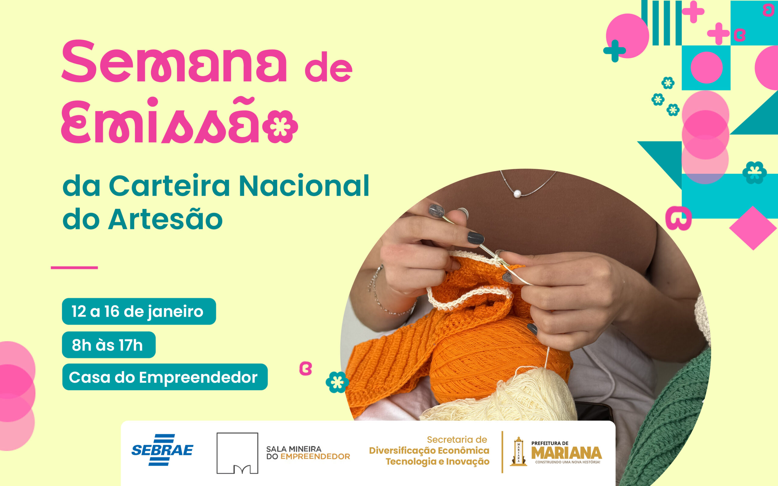 Casa do Empreendedor promove mutirão gratuito para emissão da Carteira Nacional do Artesão