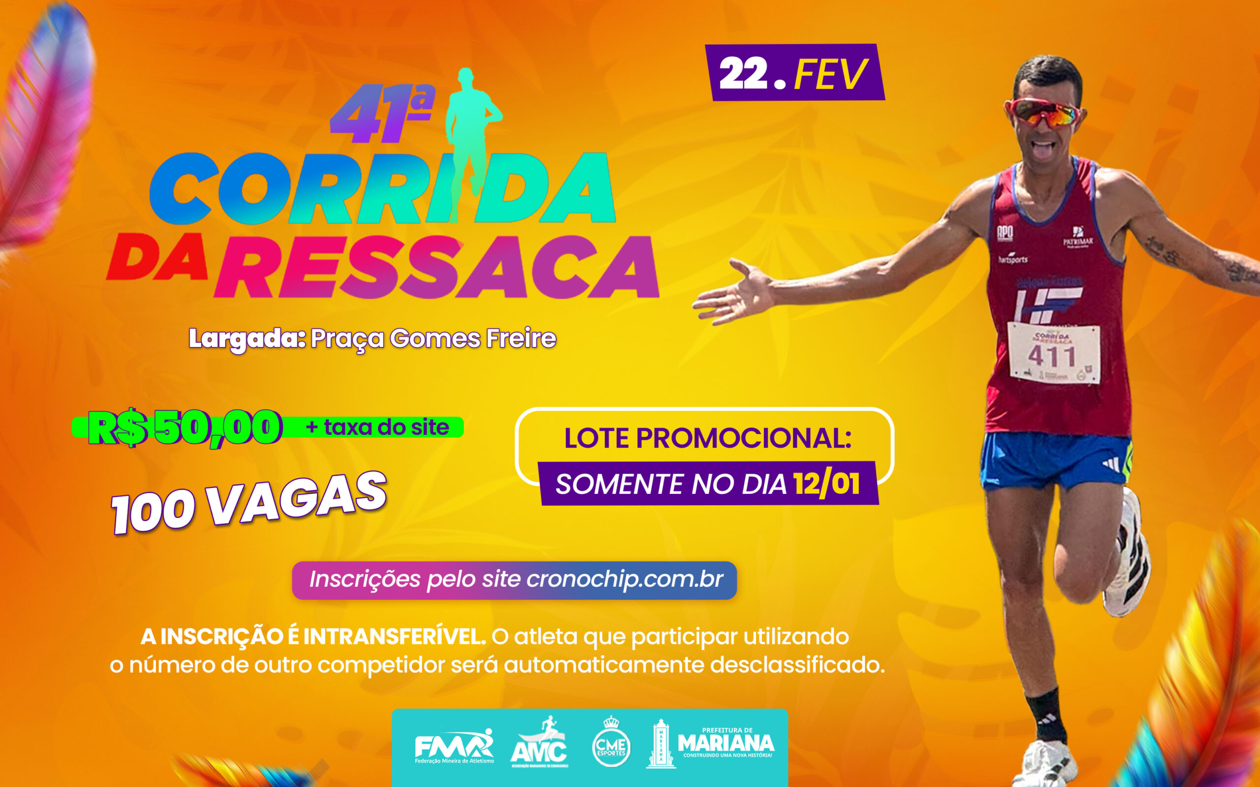 Prefeitura de Mariana abre inscrições para a 41ª Corrida da Ressaca