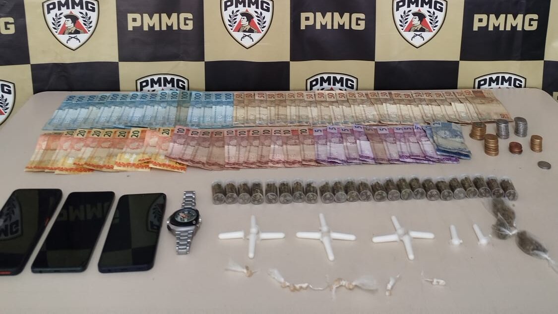 Checagem de denúncia de tráfico no bairro Praia, em Itabirito, leva à prisão de homem e apreensão de menor