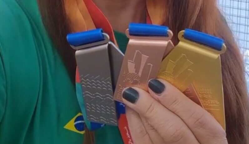 Atleta de Ouro Preto faz história e conquista três medalhas no Open Masters Games Abu Dhabi 2026