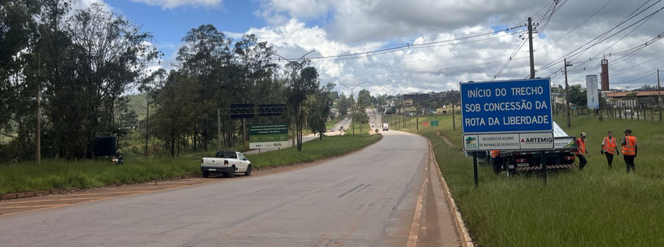 Concessionária Rota da Liberdade inicia operação de trecho da BR-356 entre Ouro Preto e Mariana