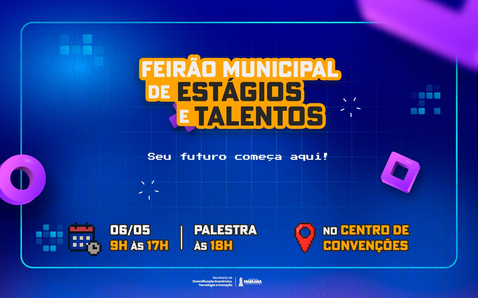 Feirão de Estágios e Talentos conecta estudantes ao mercado de trabalho em Mariana