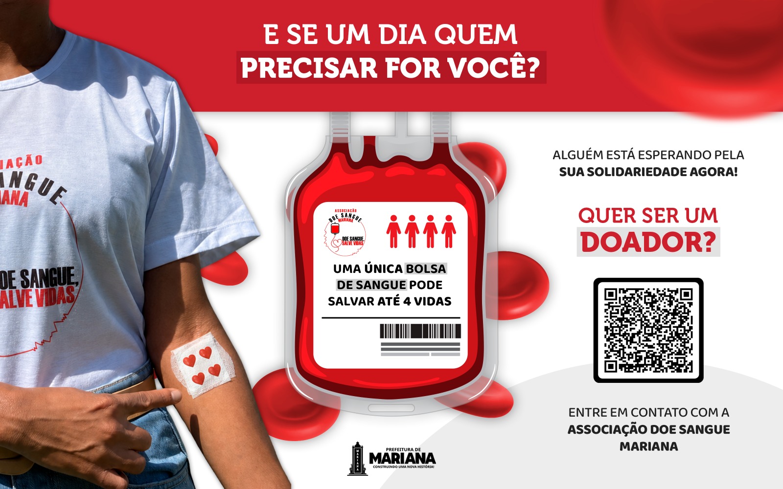 Mariana fortalece rede de doadores de sangue com campanhas mensais