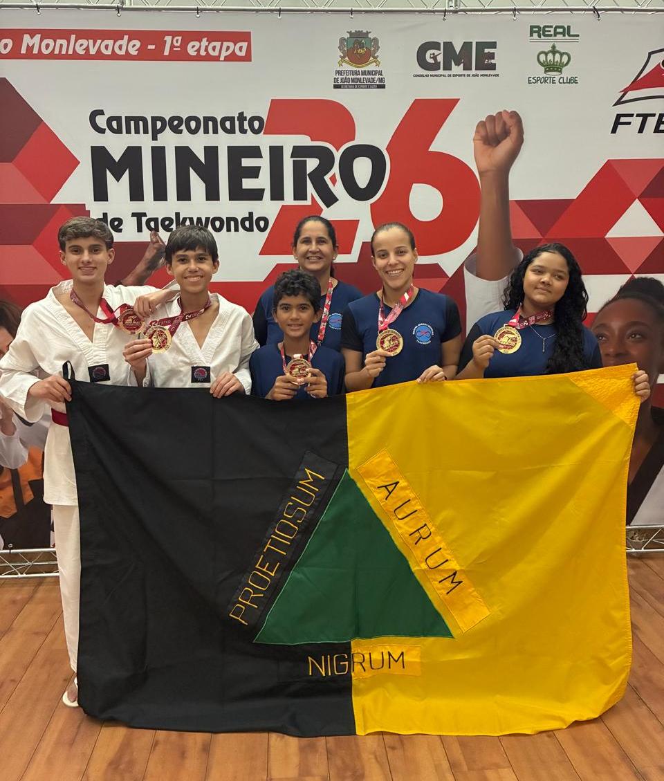 Equipe de Taekwondo de Cachoeira do Campo conquista medalhas em Campeonato Mineiro
