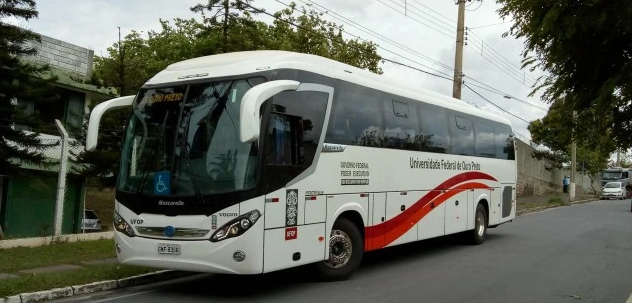Ônibus especial atenderá campi da UFOP em Mariana no período noturno