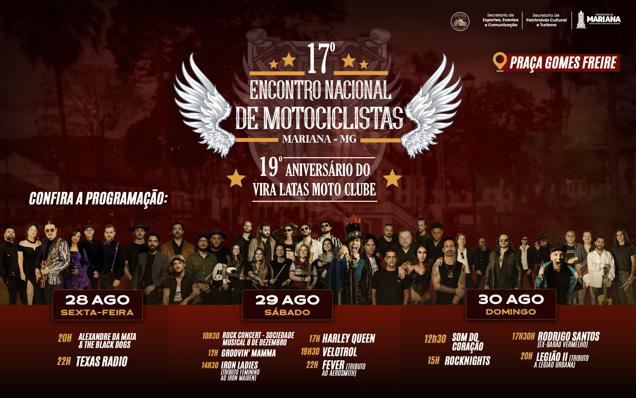 17° Encontro Nacional de Motociclistas tem sua programação divulgada