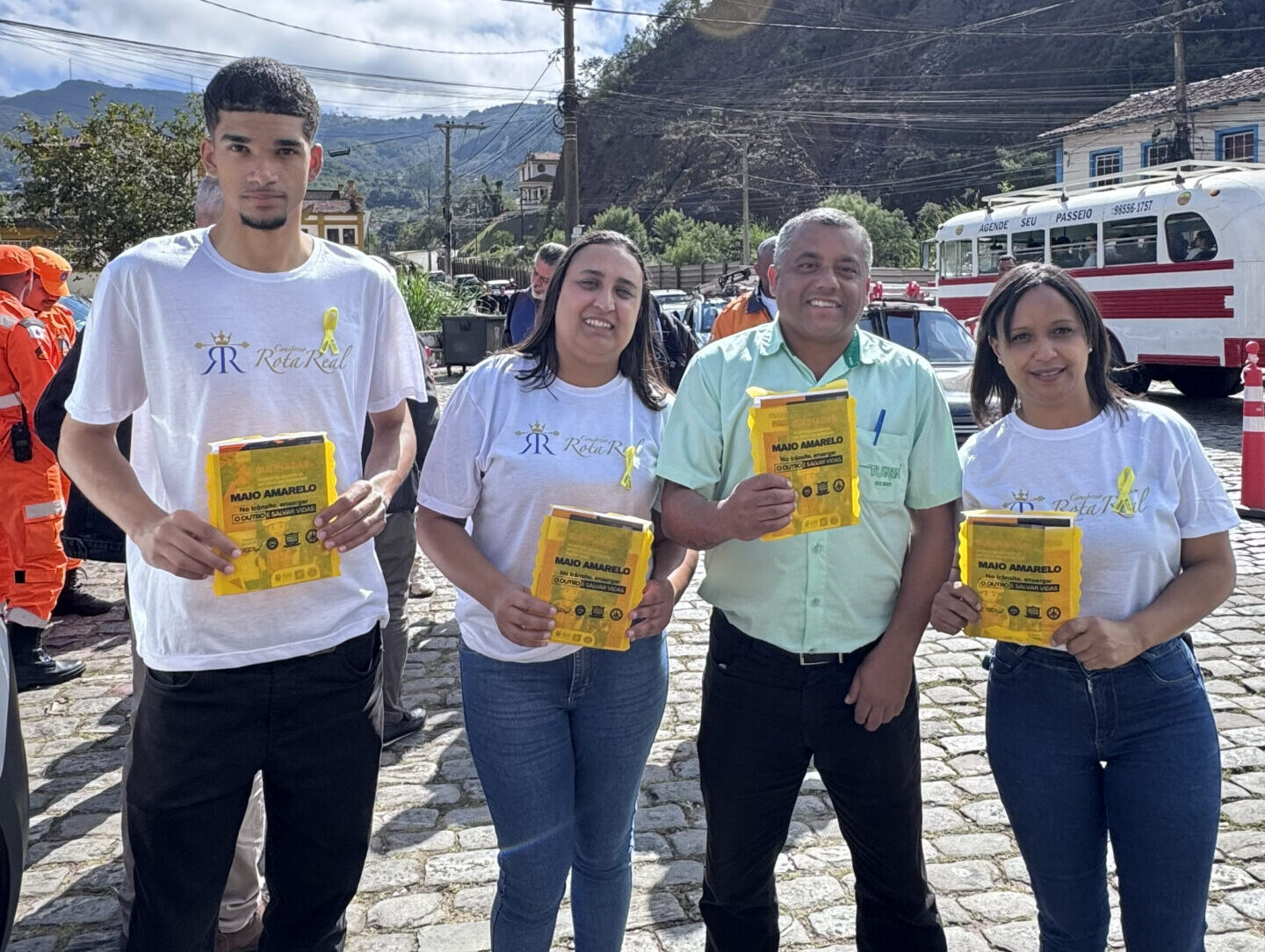 Rota Real reforça segurança no trânsito em blitz do Maio Amarelo