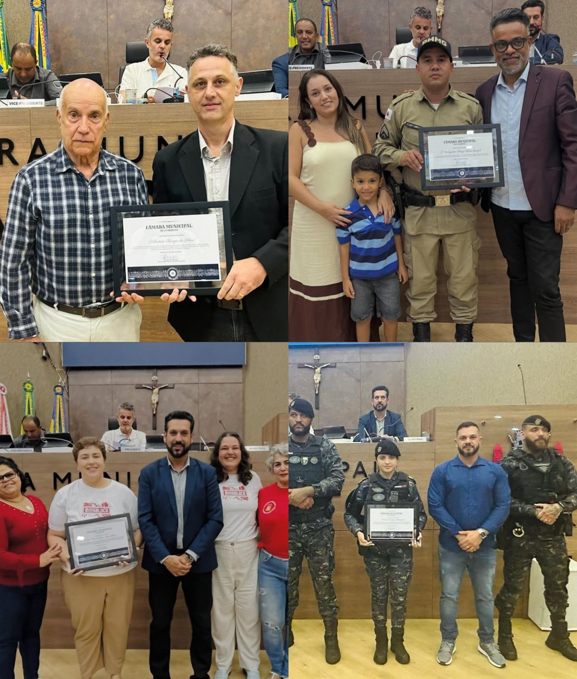 Câmara de Itabirito entrega Moções de Aplausos a cinco homenageados
