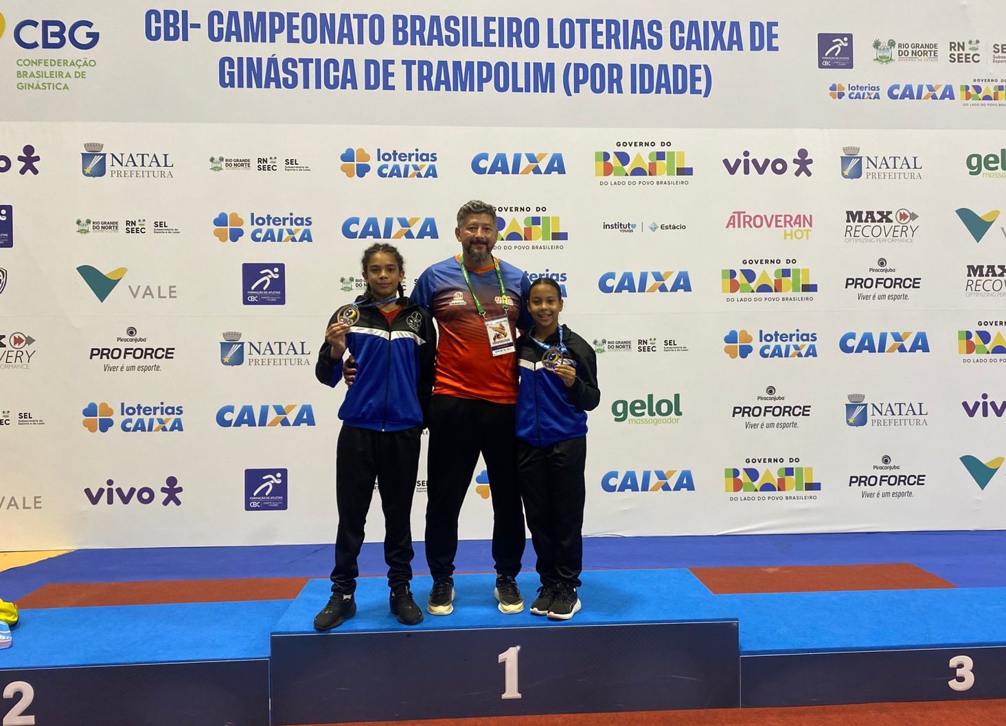 Jovens atletas de Itabirito conquistam pódio inédito em Campeonato Brasileiro de Ginástica de Trampolim