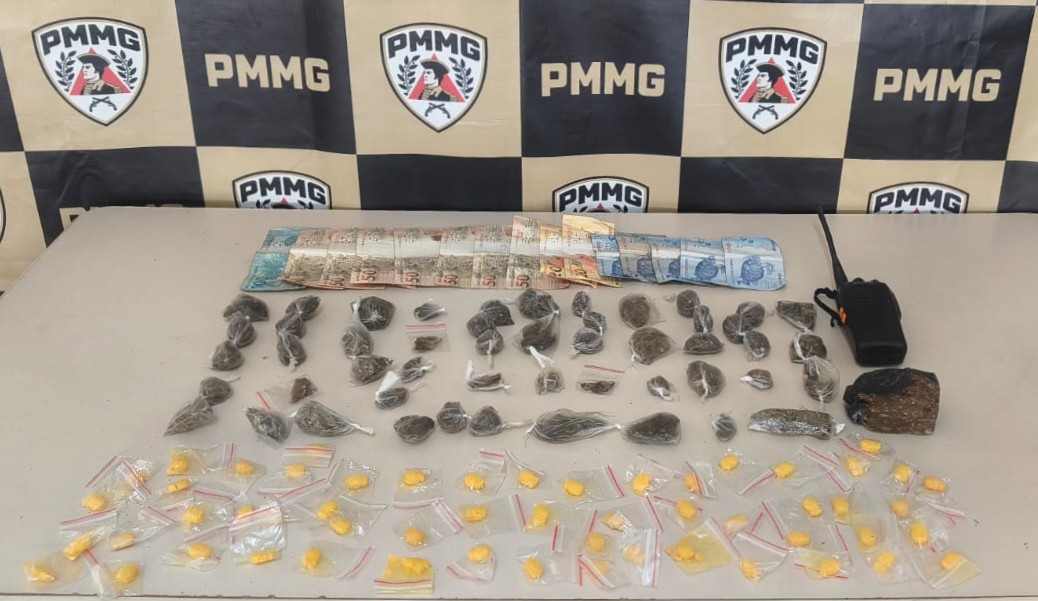 Suspeito é preso com drogas durante ação da PM no Padre Adelmo, em Itabirito