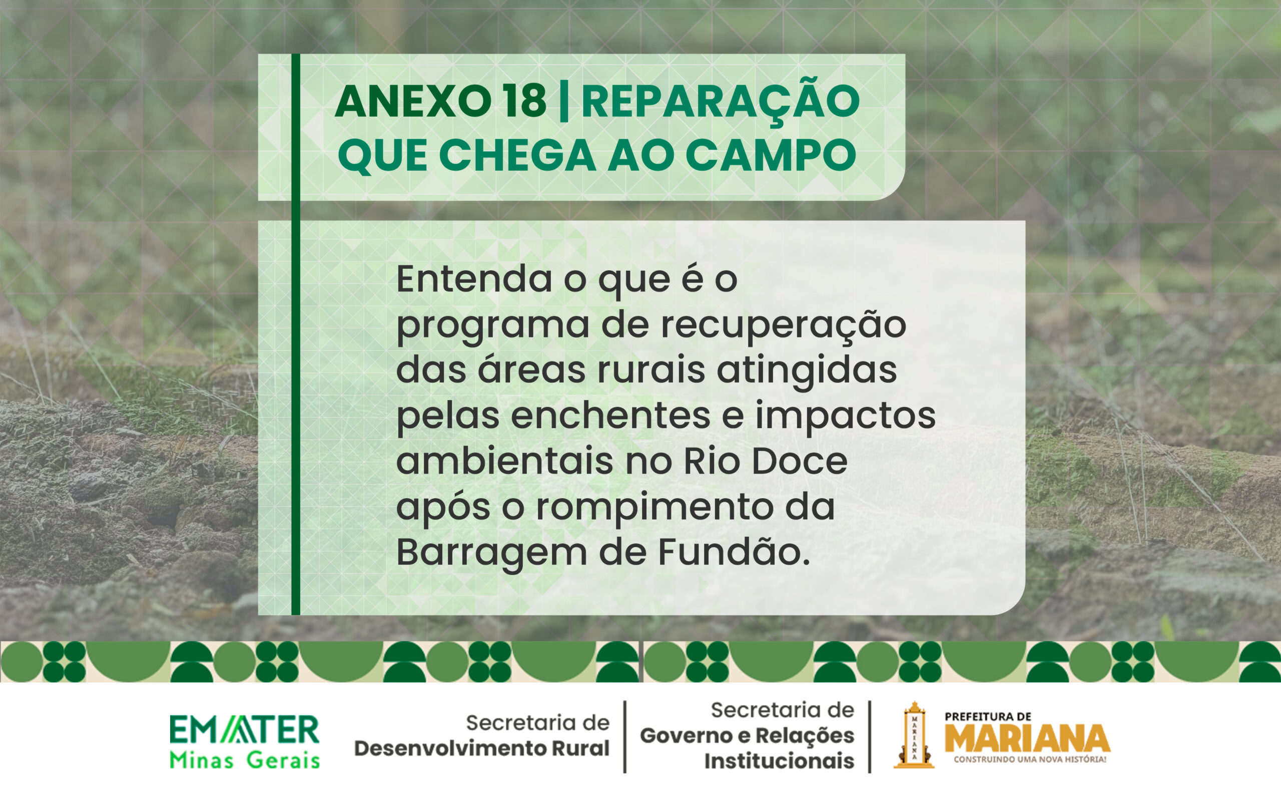 Programa “Anexo 18” é apresentado a produtores rurais e amplia ações de recuperação e fortalecimento do campo