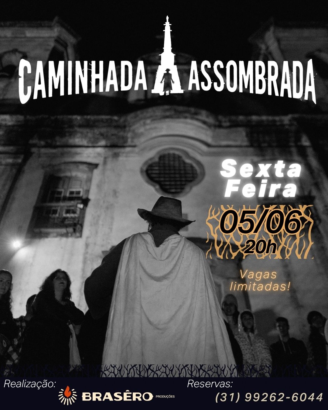 Ouro Preto se prepara para mais uma noite de mistério com a Caminhada Assombrada