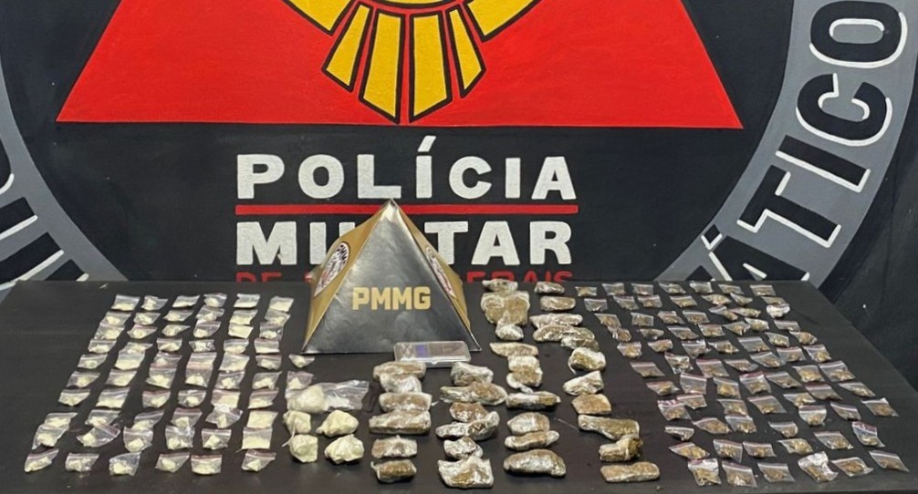 Duas pessoas são detidas em ações da PM contra tráfico de drogas em Itabirito