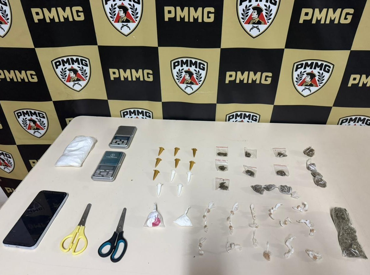 PM confirma mais uma apreensão de drogas no bairro Vila Gonçalo, em Itabirito, com prisão de suspeito