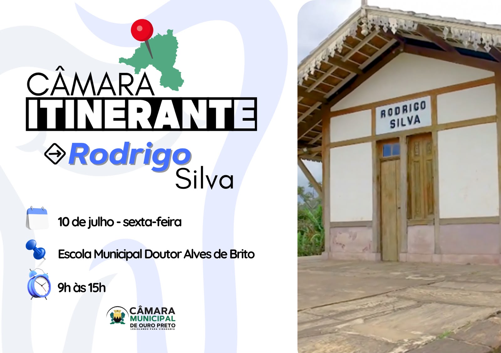 Câmara Itinerante leva serviços gratuitos à comunidade de Rodrigo Silva na próxima sexta-feira