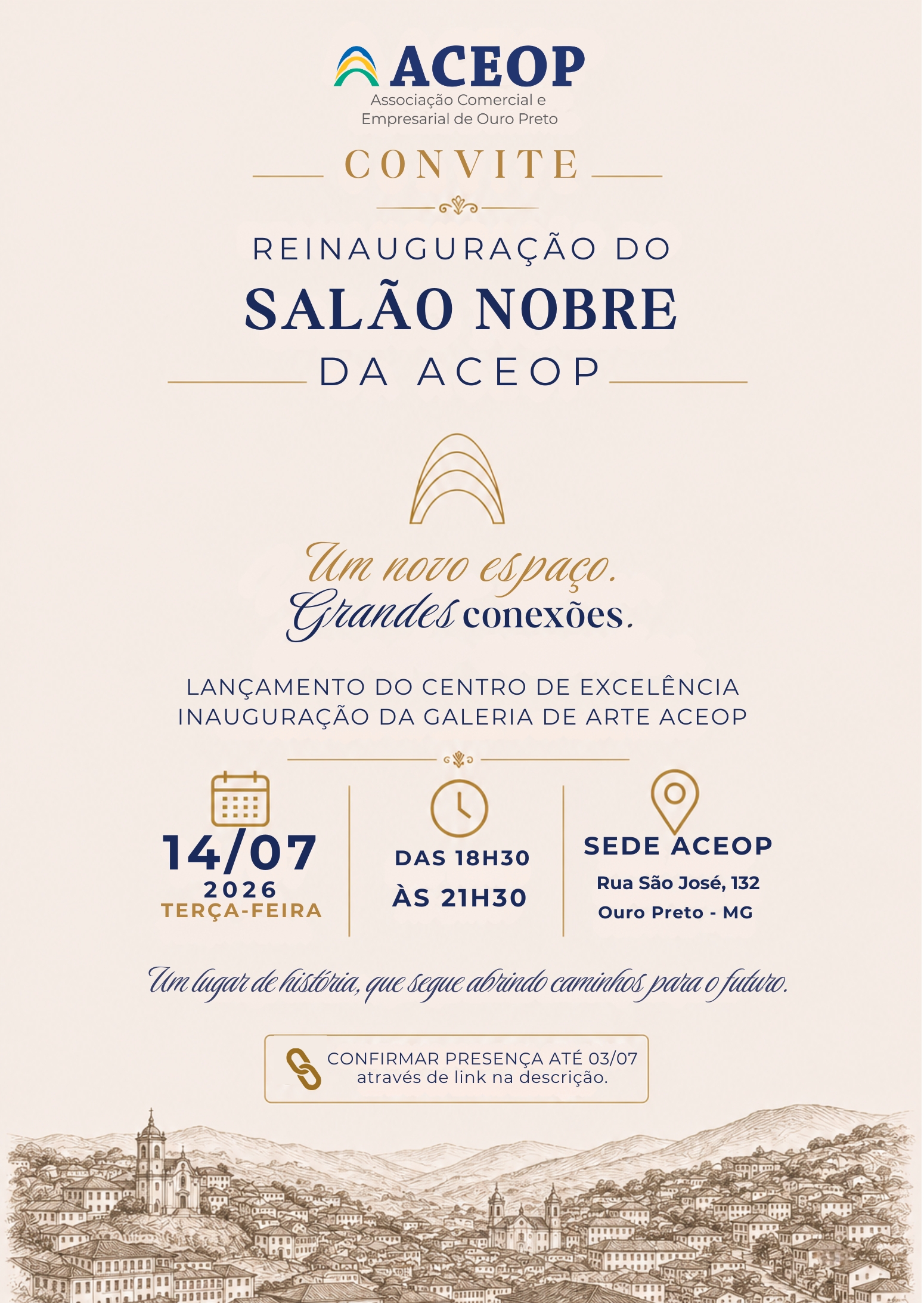 ACEOP entrega Salão Nobre revitalizado e inaugura Galeria de Arte no casarão histórico