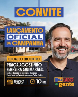 Duarte Júnior abre campanha em Ouro Preto e mira ampliar voz de Minas em Brasília