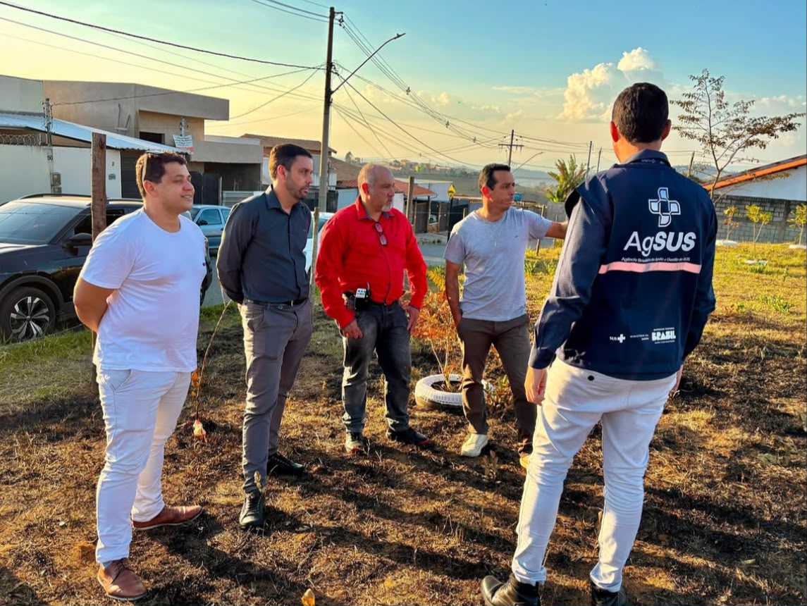 AgSUS e Ministério da Saúde visitam área prevista para nova UBS em Cachoeira do Campo