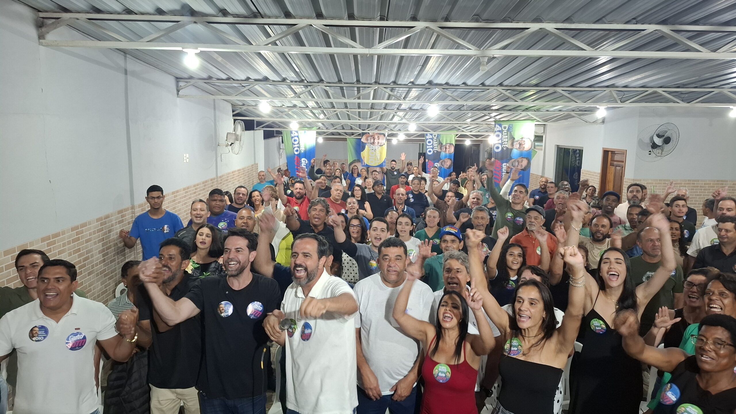 Duarte Jr. e Guto Resende reúnem apoiadores em noite marcada por propostas e emoção em Cachoeira do Campo