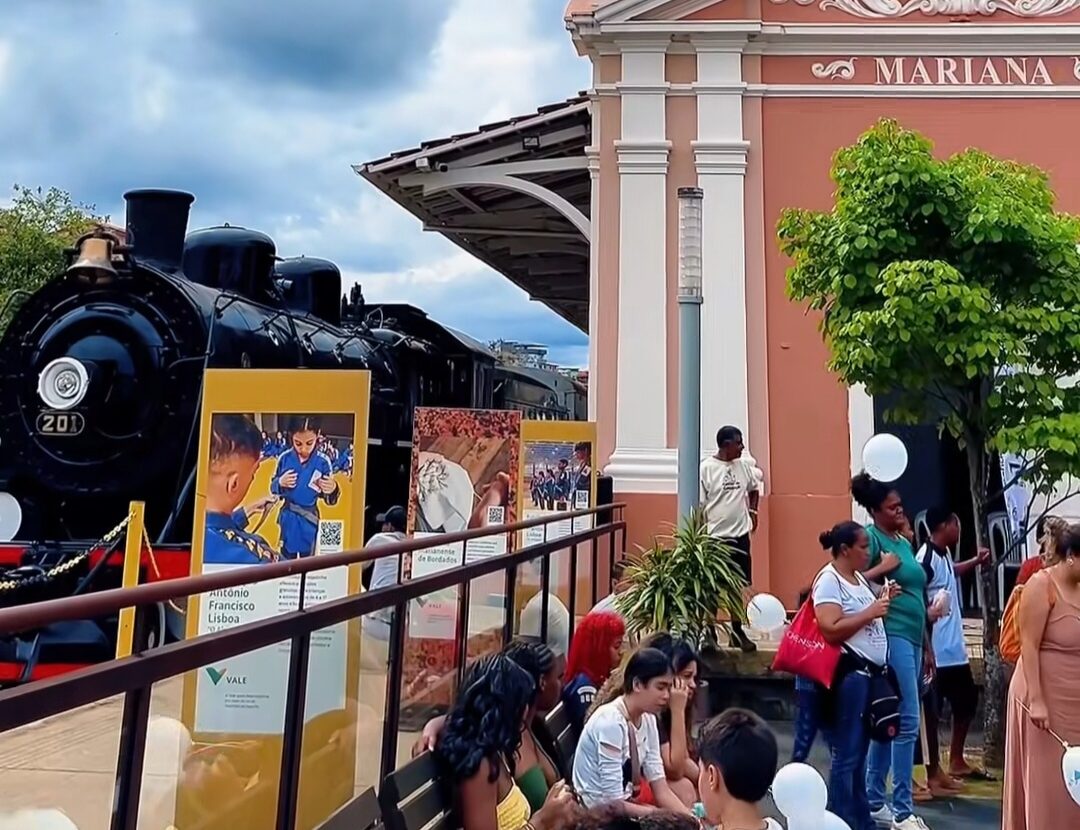 Maria Fumaça da Estação Ferroviária de Mariana é entregue após restauração; Centro Experiência da Vale é inaugurado
