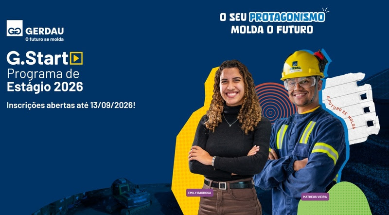 Últimos dias de inscrições para o G.Start, programa de estágio da Gerdau