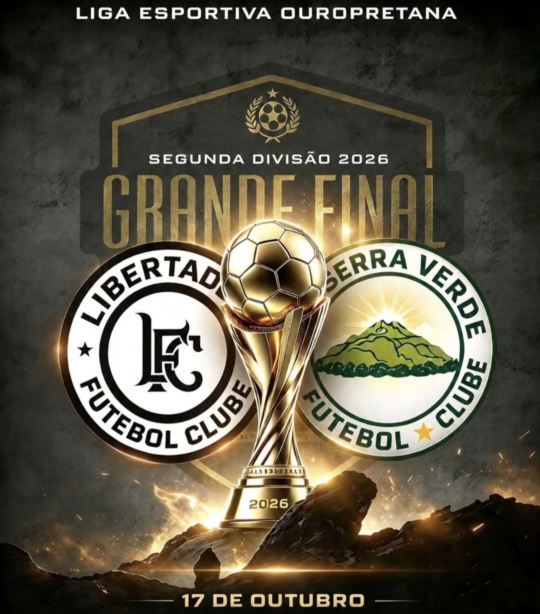 Futebol Amador: Libertador e Serra Verde fazem final da Segundona de Ouro Preto neste sábado