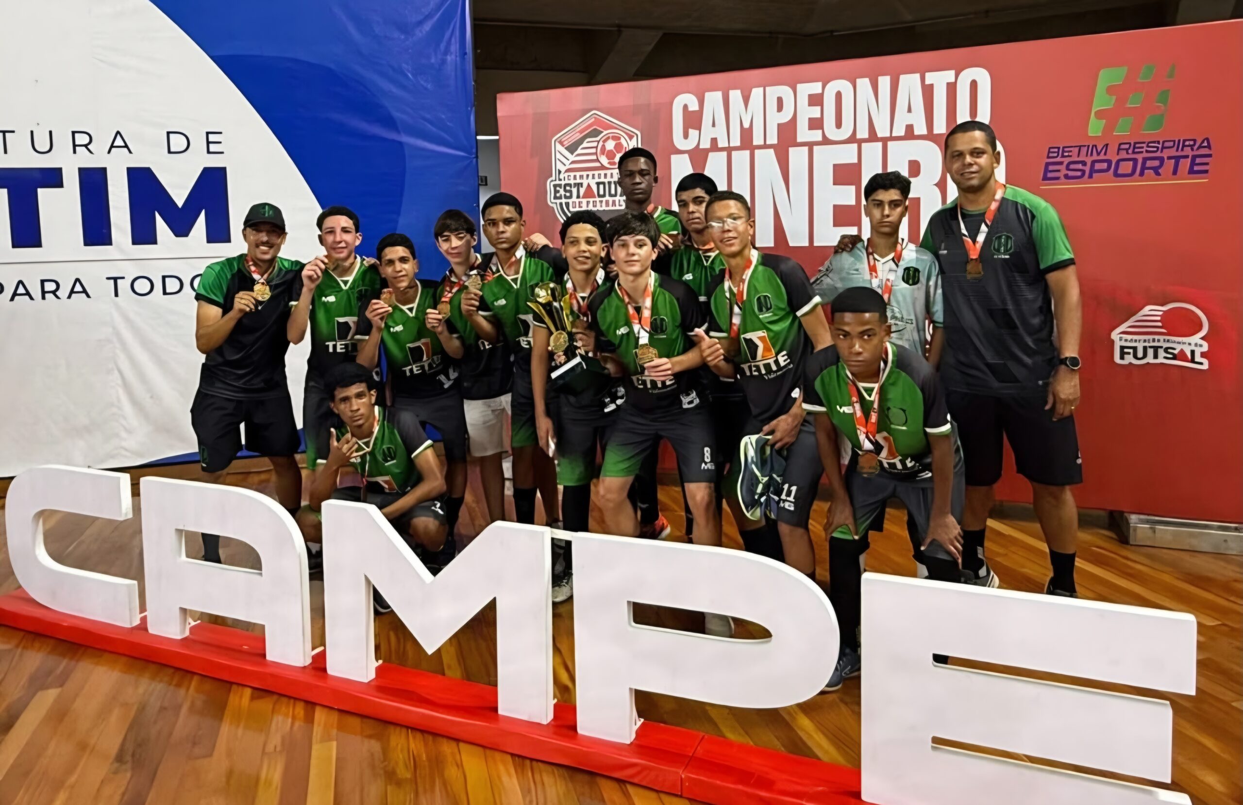 CVDR Mariana goleia BRSuper por 5 a 1 e conquista título da Série Prata do Mineiro de Futsal Sub-14