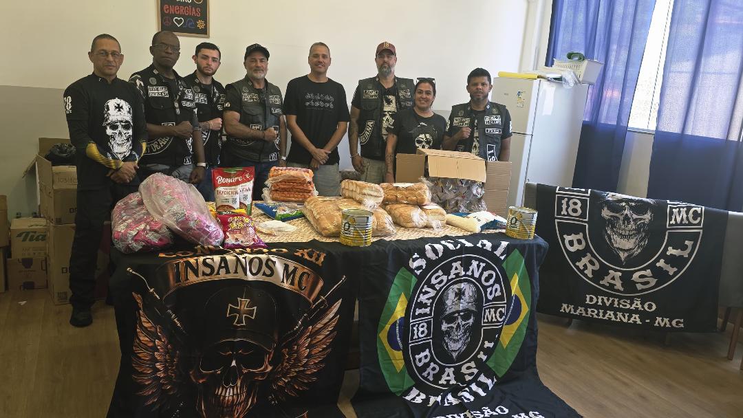 Insanos Moto Clube e Associação de Moradores de Passagem unem forças pelo Dia das Crianças